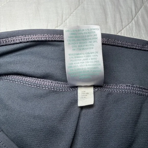 Kona Sol Swim Shorts Bottoms Gray Lattice Side Cutout Summer Athletic Large - Picture 5 of 7